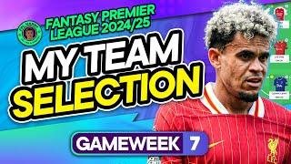 MY FPL GW7 TEAM SELECTION!  -4 One week after wildcard?‼️ | Fantasy Premier League Tips 2024/25