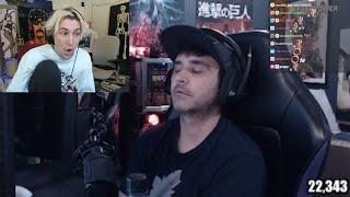 xQc Reacts to Summit Sleeping During Twitch Rivals Event