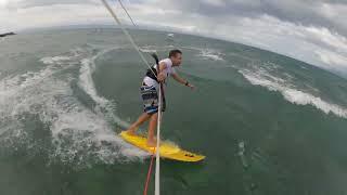 Kitesurfing at Doljo Beach, Bohol