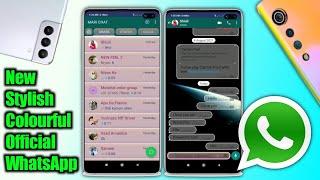 Colourful Official WhatsApp|official WhatsApp ko colourful Kaise banaye WhatsApp theme change