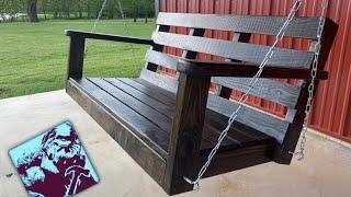 How to Build a SIMPLE Porch swing (basic tools!)