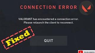How To Fix VALORANT has encountered a connection error  Please relaunch the client to reconnect