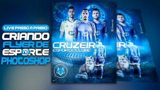 ●  LIVE - Criando Flyer de esporte no Photoshop [PSD FREE]