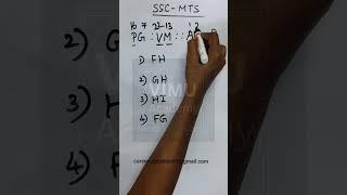 SSC-MTS Previous year question/Reasoning Tricks @ VIMU ACADEMY