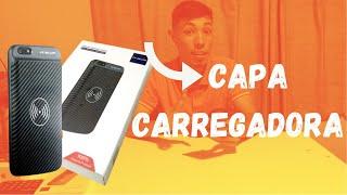 CAPA CARREGADORA WIRELESS SEM FIO #REVIEW