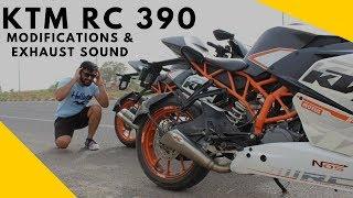 KTM RC 390 MODIFIED || LOUDEST EXHAUST SOUND || MODIFICATION