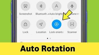 Auto rotation & Lock orientation Setting | Redmi Note 11 Pro