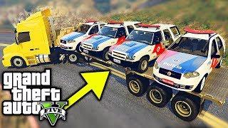 GTA V Trabalhos - Novos CARROS da POLICIA