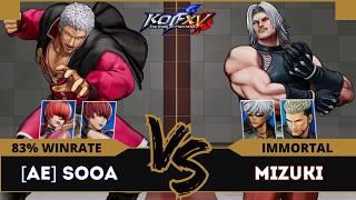 KOFXV A.E SOOA (Chris/O.Yashiro/Shermie) vs MIZUKI (K'/O.Rugal/Goenitz)KOF Queen  08/24