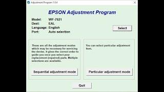 How to Reset Epson WorkForce WF-7521