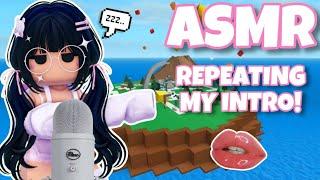 Roblox ASMR ∼ natural disaster survival! repeating my intro  (RELAXING WHISPERS)