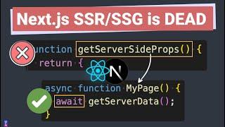 Next.js No longer use SSR/SSG functions