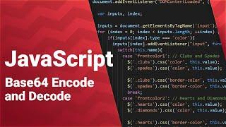 Base64 Encode and Decode with Javascript