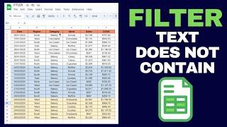 FILTER Text DOES NOT CONTAIN in Google Sheets