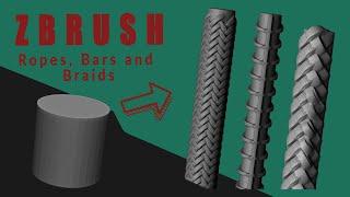 ZBrush Quick Tip Series: How to Create Ropes, Braids and Bars