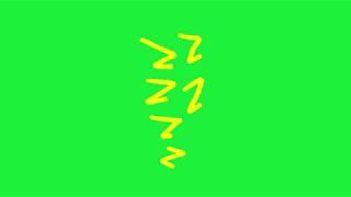 `Zzzzz sleep snore6  chroma key green screen animation effect