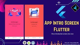 App Intro Screens - Flutter Introduction Screen a welcome screen to new user