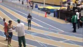 Jacob Ogden Anchors the YB 4x400m Indoor, USATF Flagstaff, AZ 2012