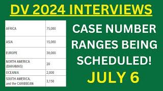 DV 2024 Interview Schedule, JULY 6!