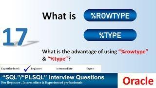 Oracle Interview Question - oracle %rowtype and %type