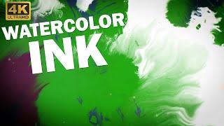 Watercolor Ink Splat Green Screen Motion | Free Download