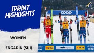 Jonna Sundling holds off Skistad in Sprint race | FIS Cross Country World Cup 24-25