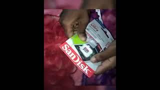 sandisk 128gb memory card unboxing