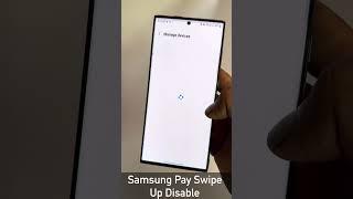 Samsung wallet swipe up disable | Samsung pay disable