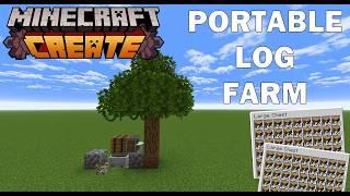 The MOST COMPACT Minecraft Create Mod Tree Farm Tutorial!