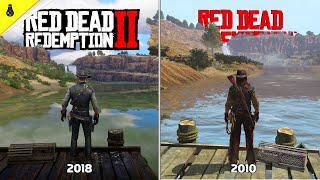 Red Dead Redemption 2 vs Red Dead Redemption - Details and Physics Comparison