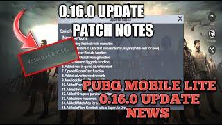 PUBG MOBILE LITE 0.16.0 UPDATE PATCH NOTES EXAMPLE  | Sky Gaming