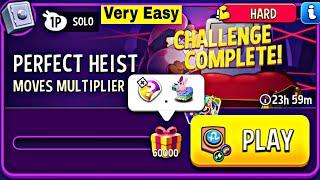 moves multiplier rainbow perfect heist solo challenge | match masters | very easy challenge