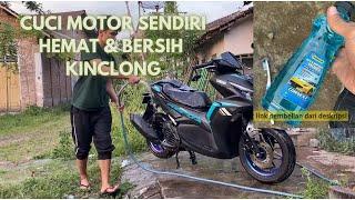 CUCI MOTOR SENDIRI HEMAT BERSIH  & KINCLONG