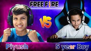 Piyush vs 5 Year old Boy  in 1 vs 1 ││ FREE FIRE 