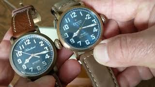 Очередная бомба с Алиэкспресс, копия часов Zenith Pilot bronze