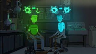 Jerry e Rick trocam de mente mas tudo dá errado | Rick and Morty