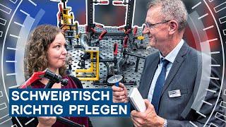 Demmeler Schweißtisch richtig pflegen | EMO Hannover 2019 | METAL WORKS TV