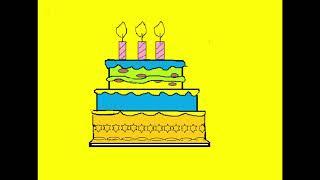 How To Draw Birthday Cake, Draw For Fun, Step By Step
