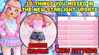 10 Things You Missed In The NEW STARLIGHT UPDATE Royale High Update