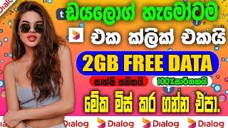 Dialog හැමෝටම මේ දැන්ම 2GB Free Data ලබා ගමු.️‍| dialog 2gb free data offer 2024 | සාක්ෂි සහිතයි