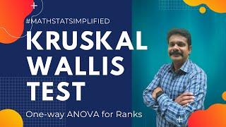 How to calculate Kruskal Wallis test | One Way ANOVA for ranks | Non parametric Tests