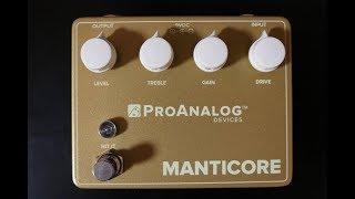 ProAnalog Devices Manticore Quick Listen Demo Video By Shawn Tubbs