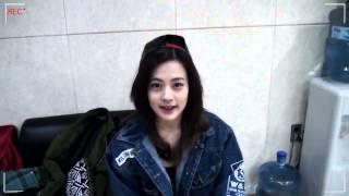 【SUB ESP/ENG】Celena Ahn JYP trainee (Lena) on Sunmi's selfcam. CUT