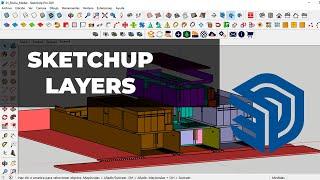 Como usar capas o layers en SketchUp- Fácil y sencillo