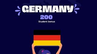 Get your 200 euro if you are student in Germany.