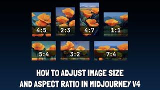 Midjourney Version 4 - How To Adjust Image Size and Aspect Ratio - Tutorial