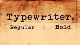 Typewriter Font Font Free Download