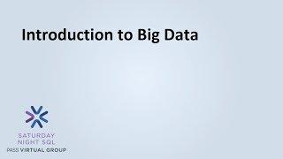 Introduction to Big Data