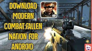 TUTORIAL!Cara Memasang Dan Memainkan Game Modern Combat 3 Di Android-Game Android Sekelas Pc