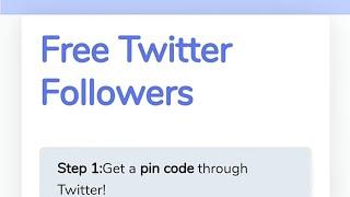 HOW TO GET FREE TWITTER FOLLOWERS!